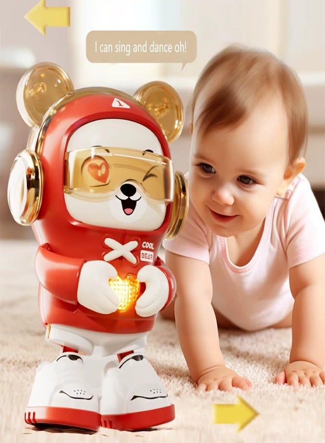 Jack Royal Dancing Bear with Light and Musical Dancing Love Gesture Fun Moving Crawling Toy for Babies Age 6-12 Months Toddlers Toy and Kids (Blue) - Image 2